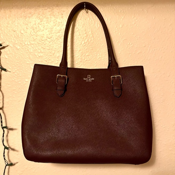 Kate Spade Cove Street Airel Deep Purple Tote Bag - Picture 3 of 7